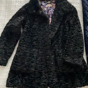 Eliza J faux fur coat